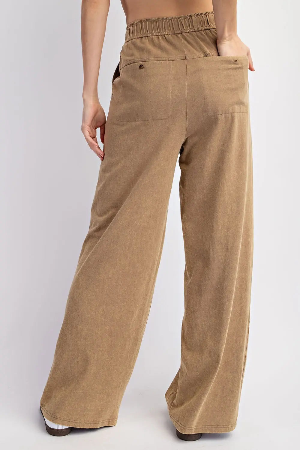 Mineral Washed Straight Leg Pant SET