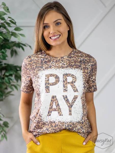 Pray on Vintage Cheetah Crew Neck Tee