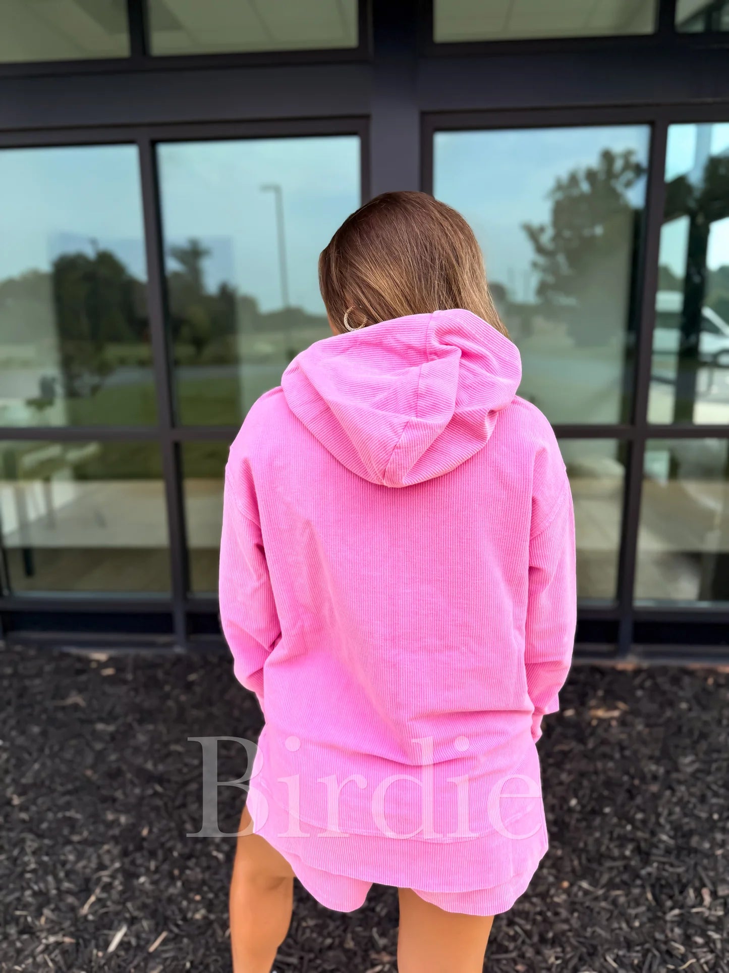 Corded Hooded Set in Bubble Gum Bliss