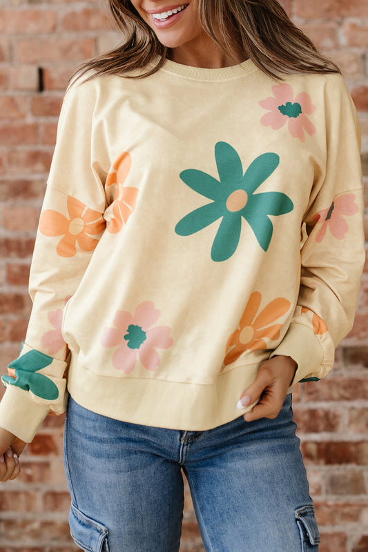 French Terry Flower Power