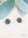 Everyday Everywhere Druzy Stud Grey