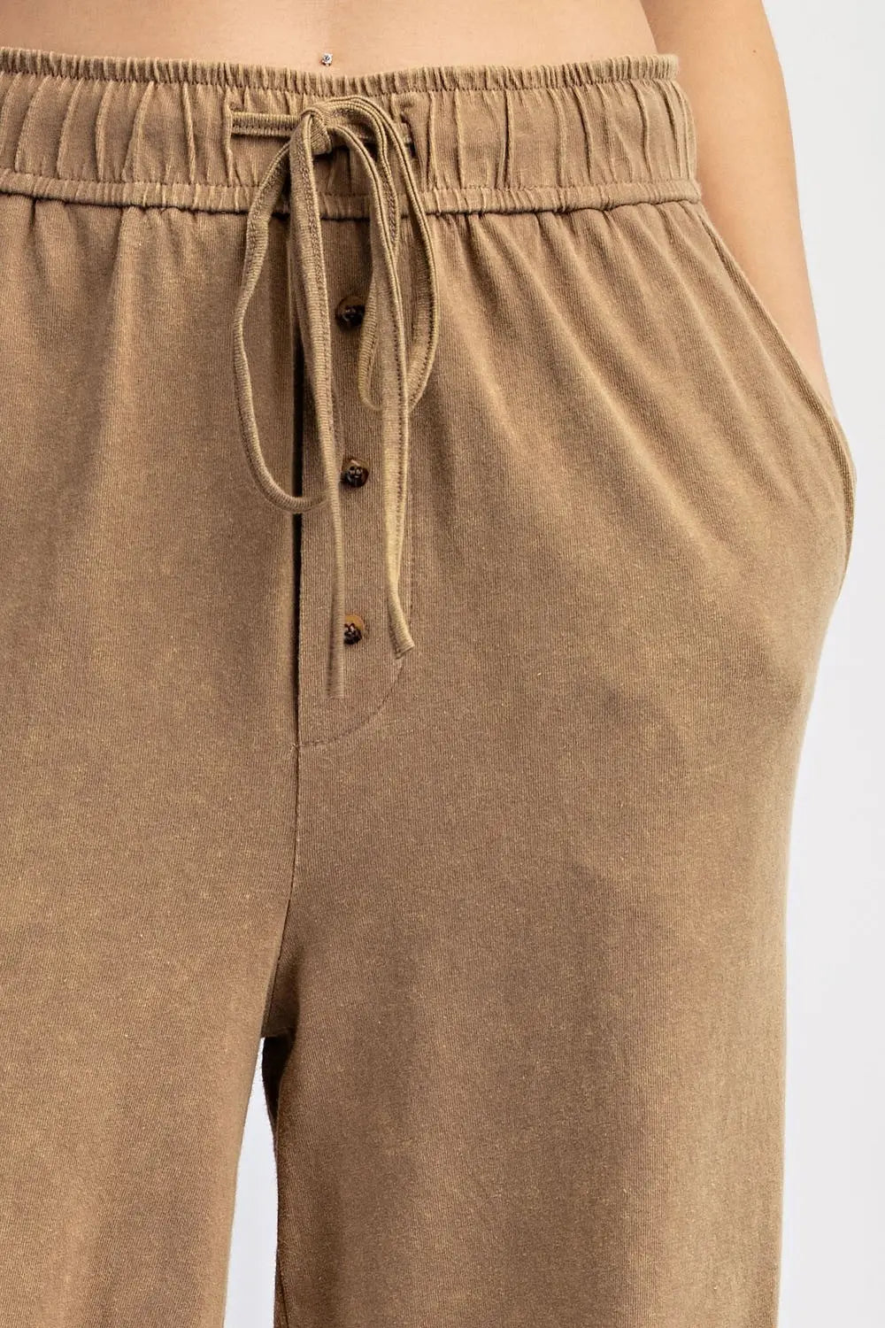 Mineral Washed Straight Leg Pant SET