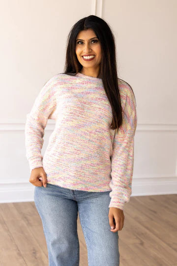 Brighter Day Multi Colored Heathered Sweater