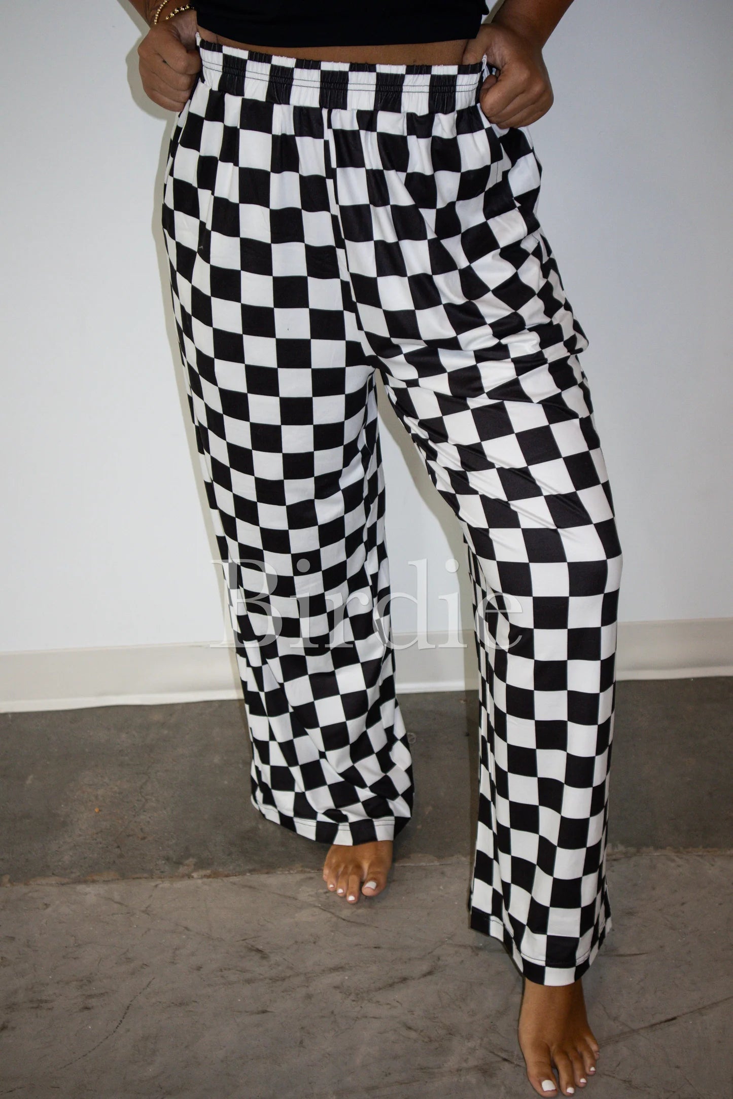 Black & White Checkered Pants