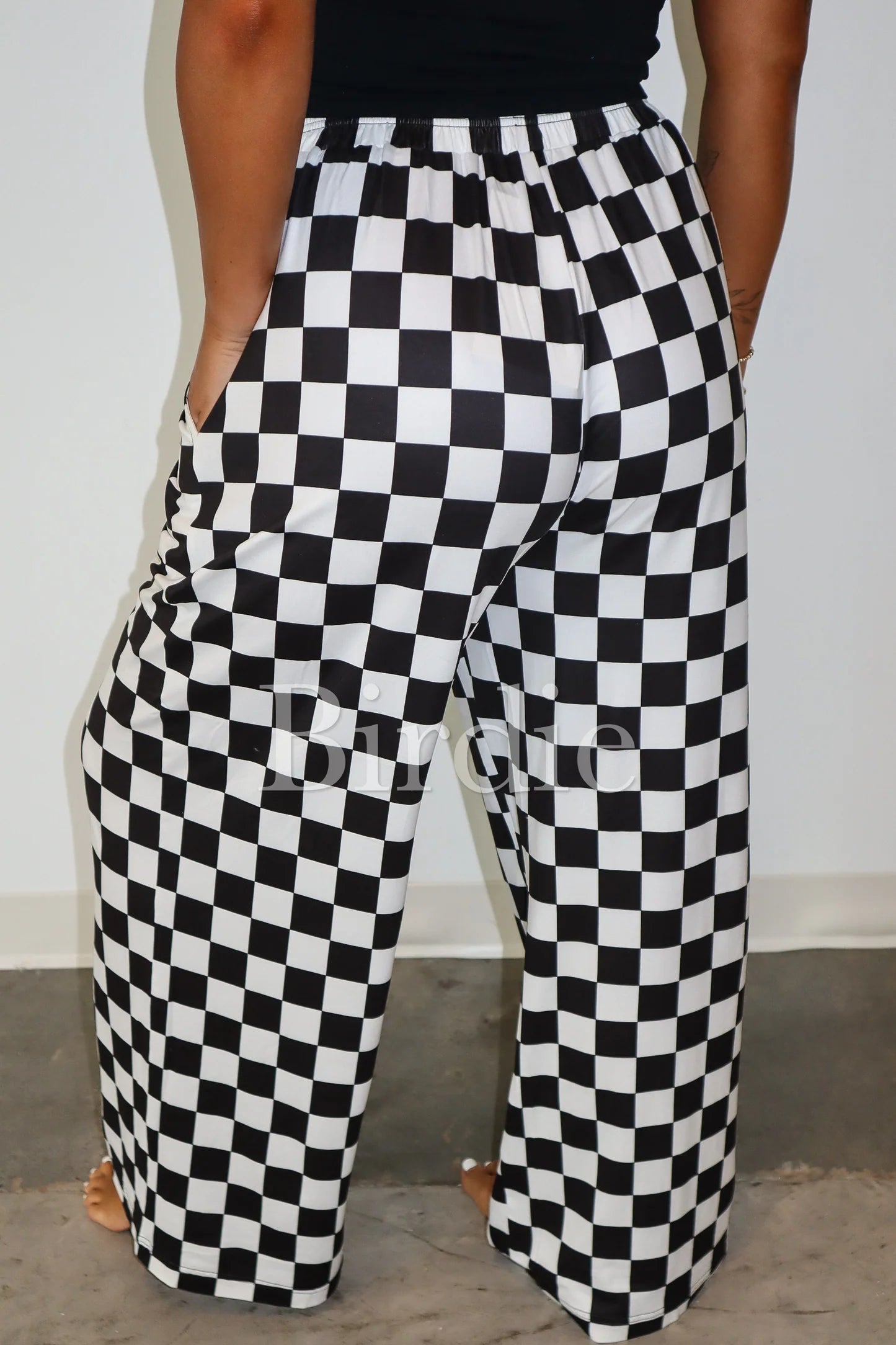 Black & White Checkered Pants