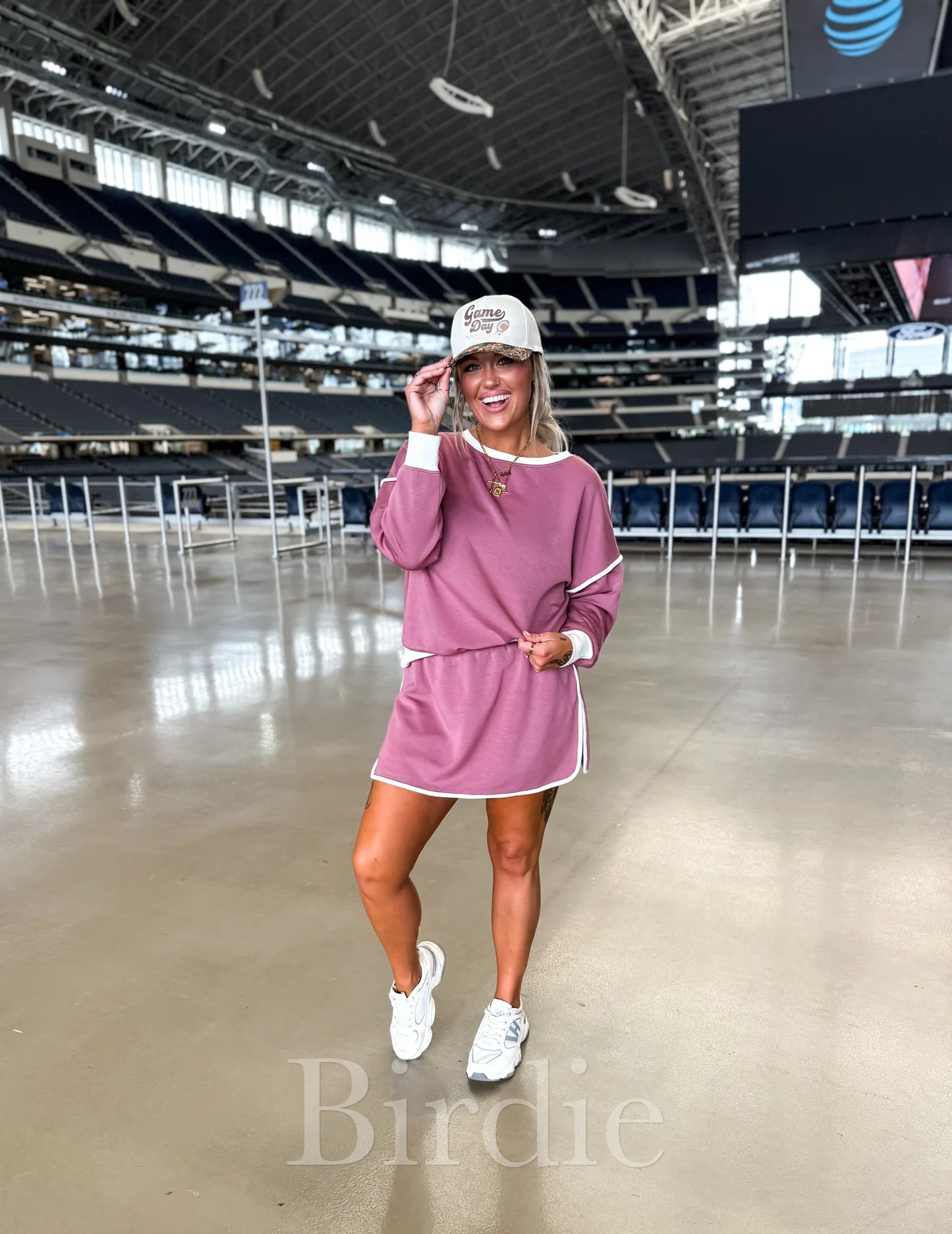 Maroon Two Piece Skort Set