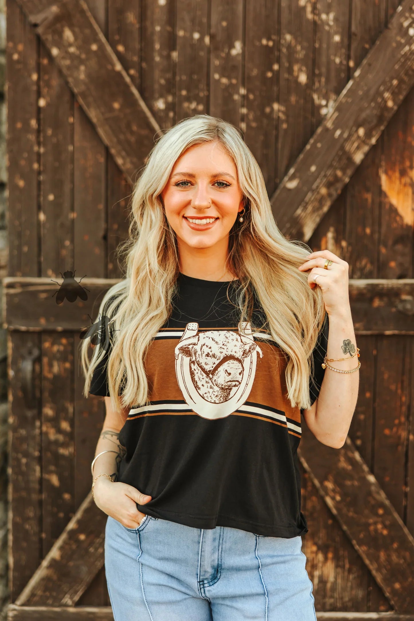 RANCH TEE in MIDNIGHT