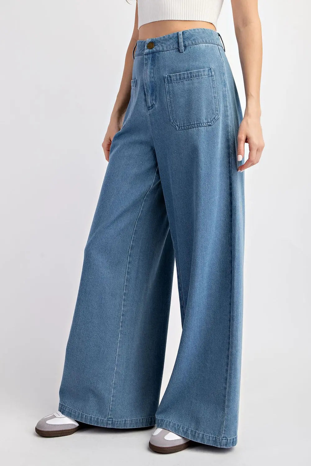 Mineral Washed Wide Pant