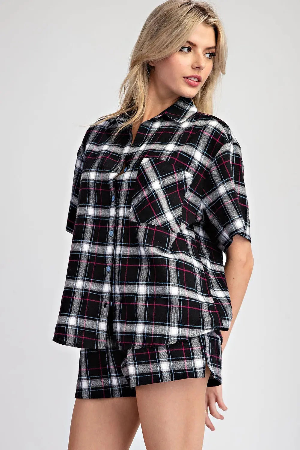 Black Flannel Pattern SET