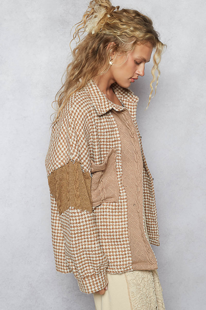 Perfectly Textured Shacket in Mocha