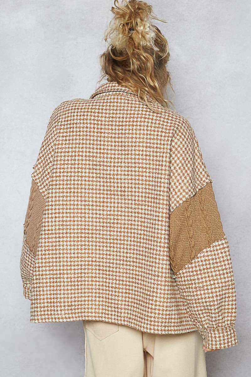 Perfectly Textured Shacket in Mocha