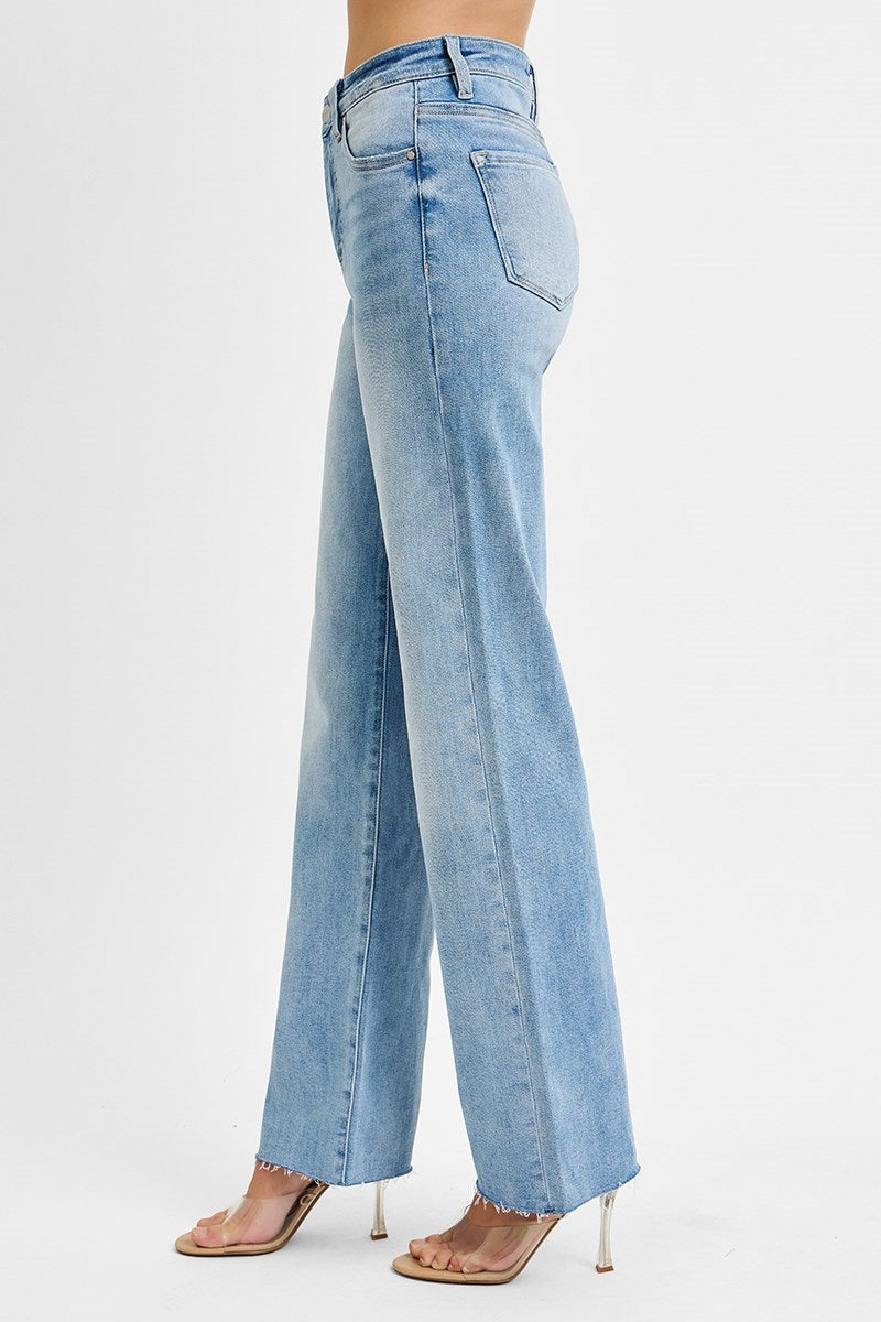RISEN LIGHT TUMMY CONTROL RISE STRAIGHT JEANS