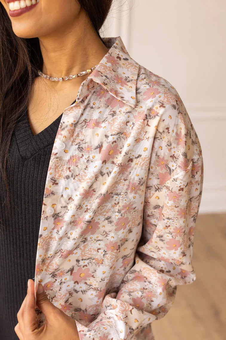 Kathryn Button Down Floral Top