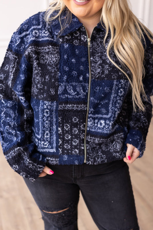 Bandana Print Western Sherpa