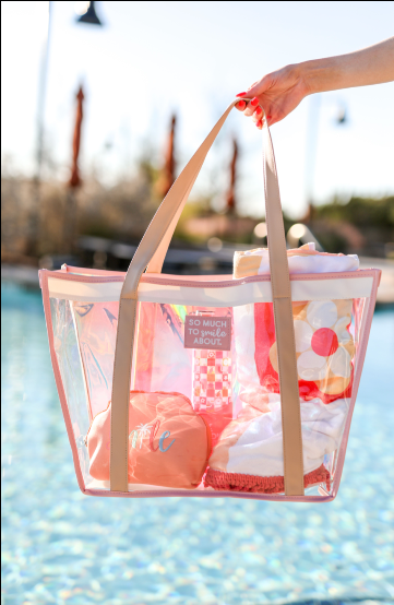 Iridescent Tote Pink