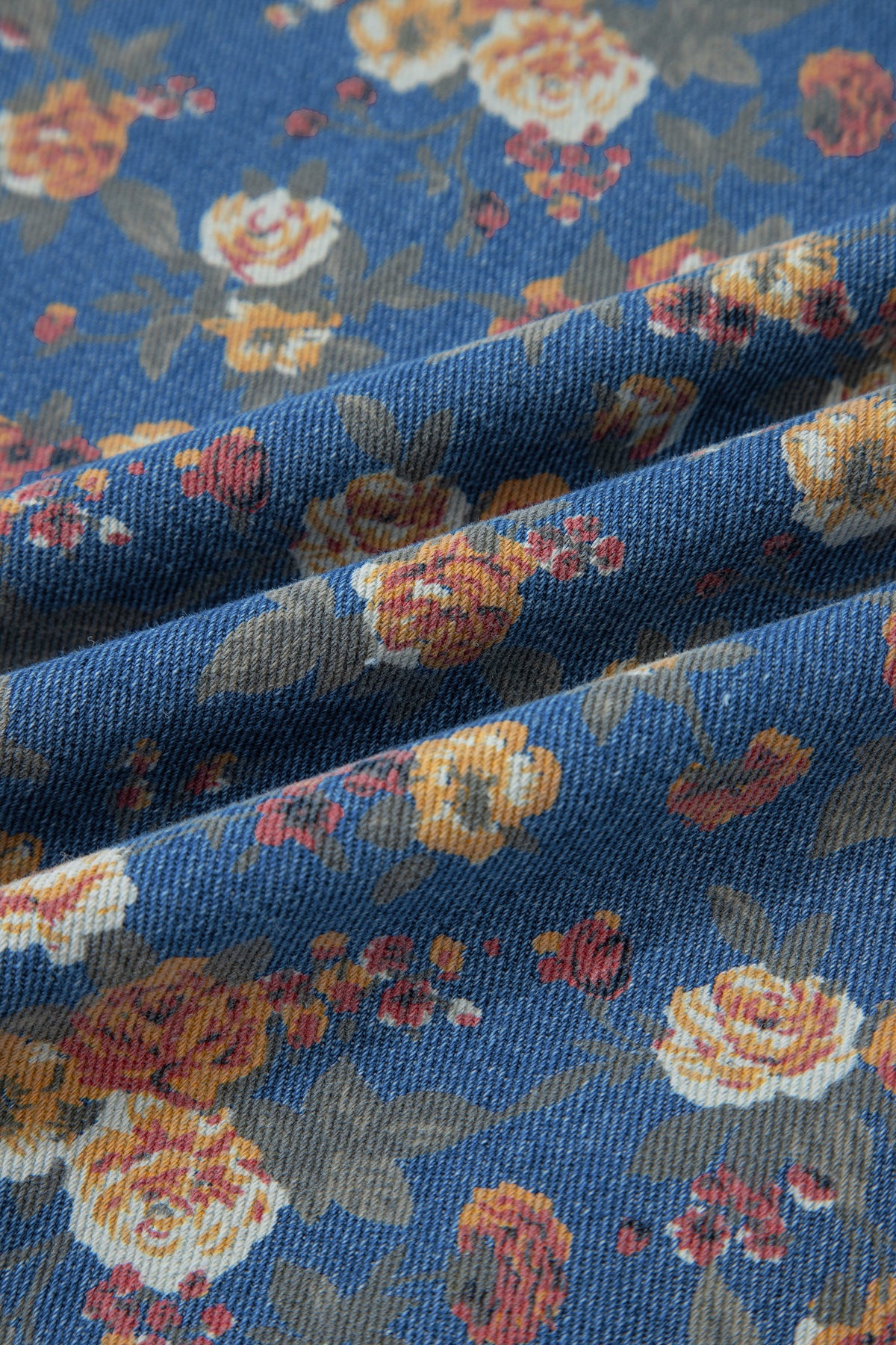 Floral Denim Overalls