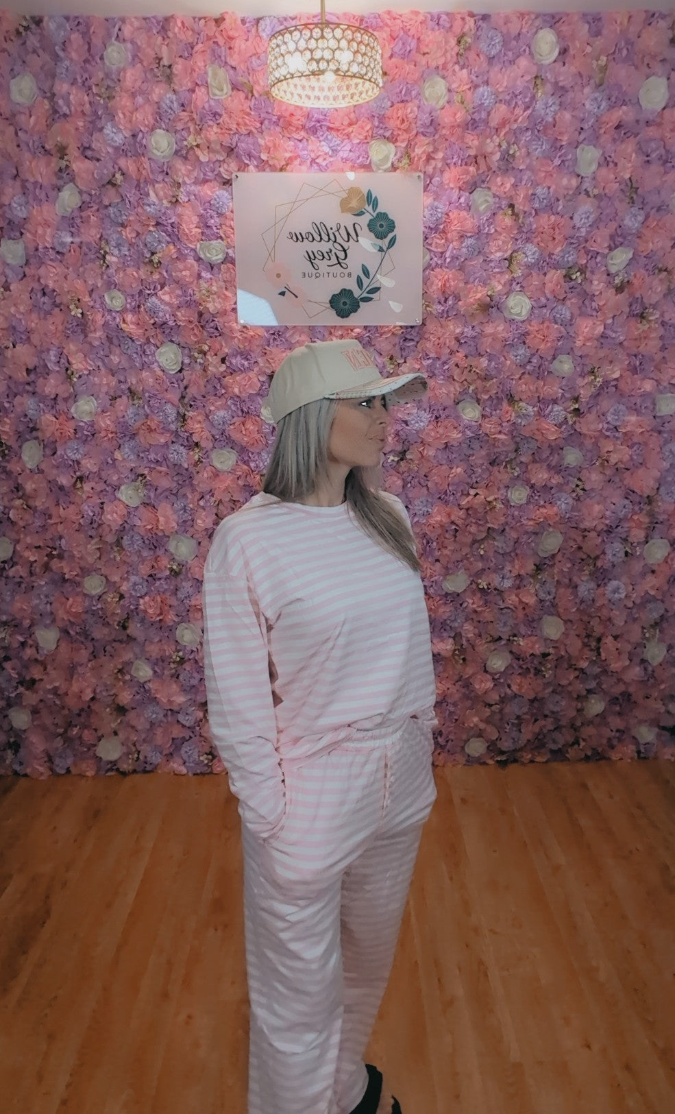 The Baby Pink Stripe Set