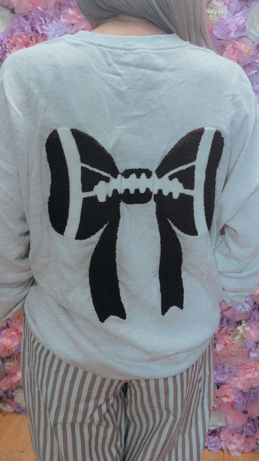 Light Football Bow Sweater